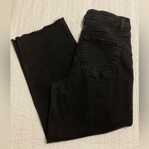 Black high waisted wide leg pants